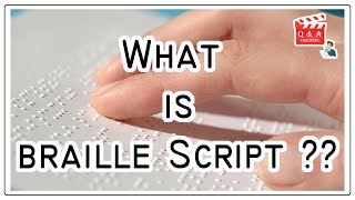 What Is Braille Script  Is Braille A Language  How Braille Is Written [upl. by Gnoh654]