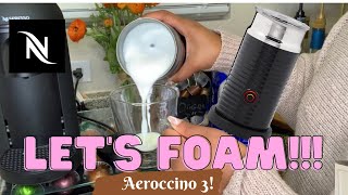 How To Foam Milk With Aeroccino 3 Make Coffee With Foam Tips amp Tricks  Easy Foamed Latte Recipe [upl. by Erinna769]