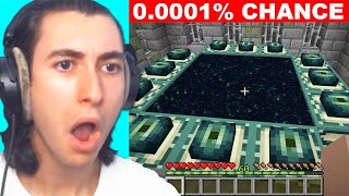 Reacting to Minecrafts luckiest moments OF ALL TIME [upl. by Cilurzo]