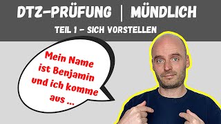 DTZ Mündliche Prüfung Teil 1  A2 B1  Learn German  Deutsch lernen [upl. by Matejka495]