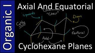 Axial and Equatorial Planes on the Chair Conformation of Cyclohexane  Organic Chemistry I [upl. by Ytissac726]