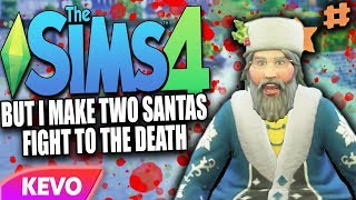 Sims 4 but I make two Santas fight to the death [upl. by Okika]