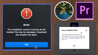 The Installation cannot continue as the installer file may be damaged How to Solve ADOBE MAC OS [upl. by Eninnej]