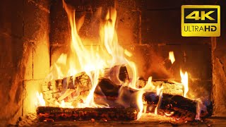 🔥 FIREPLACE 10 HOURS Ultra HD 4K  Relaxing Fire Burning Video amp Crackling Fireplace Sounds [upl. by Elauqsap404]