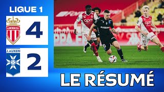 Monaco  Auxerre  42  Highlights  Ligue 1 202425  Monaco Auxerre [upl. by Enomad]