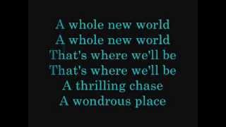 A Whole New World lyrics [upl. by Meagher]