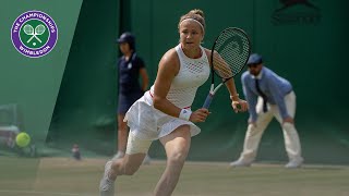 Match Point Karolina Muchova vs Karolina Pliskova Wimbledon 2019 [upl. by Anik147]