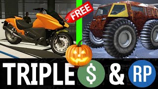 GTA 5  HALLOWEEN Event Week  TRIPLE MONEY  Vehicle Discounts amp More [upl. by Maisey]