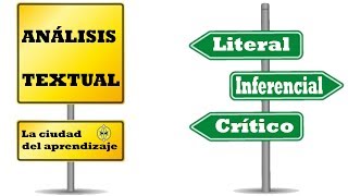 Análisis textual Literal inferencial y crítico [upl. by Karim]