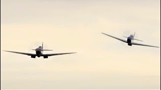 Spitfire MK18 VS P51D Mustang  AWESOME SOUND [upl. by Eimmis]