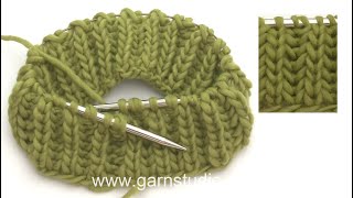 How to knit English rib in the round [upl. by Jahncke643]