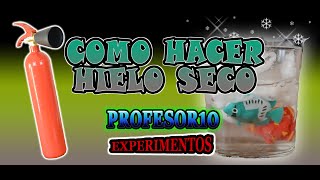 Como hacer hielo seco Experimentos caseros [upl. by Kumler]