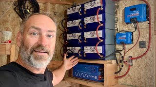 EASIEST Off Grid Solar Power System Battery Bank [upl. by Mutat]