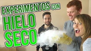 3 INCREÍBLES EXPERIMENTOS DE HIELO SECO CON JPELIRROJO Y ROENLARED [upl. by Arednaxela]