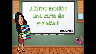 Escribir una carta de opinión [upl. by Chapman790]