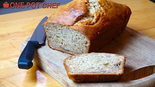 3 Ingredient Banana Bread  One Pot Chef [upl. by Champ]