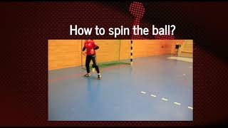 Handball Spin Tutorial  Wing Player [upl. by Lenoj]