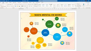 Como hacer un MAPA MENTAL en WORD [upl. by Dickey432]