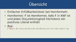 Markierungsalgorithmus für Hornformeln [upl. by Alleiram671]