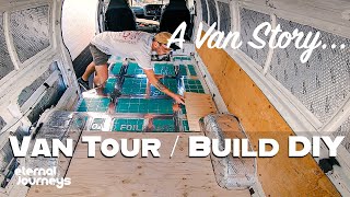 05 Van Build Campervan Tour DIY Toyota Hiace Conversion  Vanlife Australia [upl. by Ennovoj]