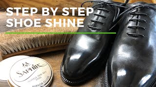 Step By Step Shoe Shine  Mirror Shine [upl. by Weatherley]