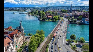 KONSTANZ GERMANY WALKING TOUR  4K60FPS [upl. by Enidlarej792]