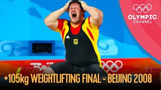 Matthias Steiner wins an incredible 105kg Weightlifting final  Beijing 2008 Replays [upl. by Nibor]