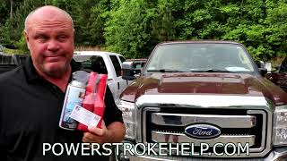 QUICK EGR CLEANING IN POWERSTROKE DIESEL [upl. by Reyotal879]