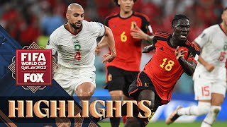 Belgium vs Morocco Highlights  2022 FIFA World Cup [upl. by Haidedej161]