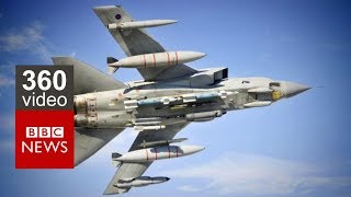 Taking to the skies in a RAF Tornado in 360 Video BBC News [upl. by Rind]