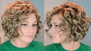 Short Curly Hair Tutorial [upl. by Fesuoy]