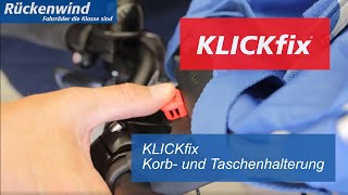 KLICKfix Korb und Taschenhalterung [upl. by Brendan]