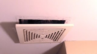 Bathroom Exhaust Fan How to remove cover to clean QuickampEasy [upl. by Janie]