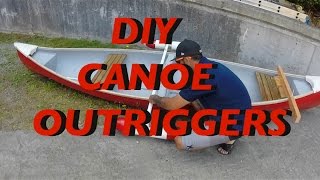 DIY Canoe Outriggerstabilizers Homemade [upl. by Aerdied864]