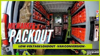 Milwaukee PACKOUT Van Build amp Loadout for Low Voltage Cabling [upl. by Alimat641]