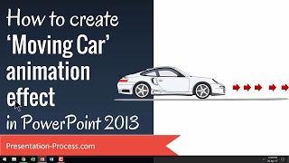 How to Create Moving Car Animation Effect in PowerPoint [upl. by Ttreve828]