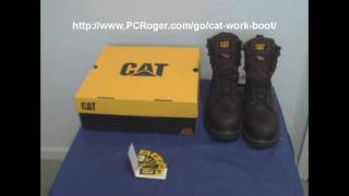 Caterpillar Work Boots  Get The Right Size Steel Toe Work Boot At Amazon [upl. by Eedrahc]