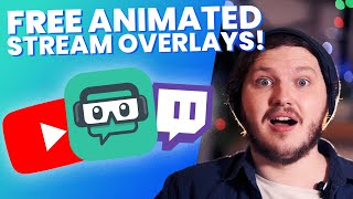 FREE Animated Stream Overlays For SLOBS and OBS  With Download [upl. by Sutherland]