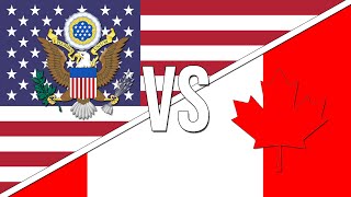 🇺🇸 US National Anthem vs 🇨🇦 Canadian National Anthem [upl. by Also109]