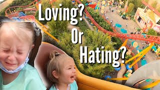 2 YEAR OLD RIDES HER FIRST ROLLER COASTER  FACING OUR FEARS  DISNEYS HOLLYWOOD STUDIOS [upl. by Sedlik]