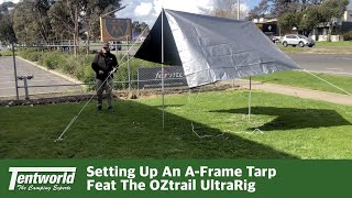 How To AFrame Tarp setup [upl. by Garda584]