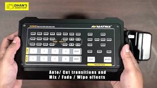 Avmatrix HVS0401 Mini Video Switcher Quick Setup for Live Streaming [upl. by Musser]