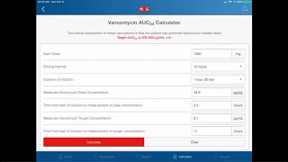 Therapeutic Vancomycin Monitoring Using AUC [upl. by Adnamas]