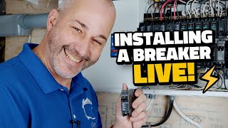 How to Install a Breaker In Your Panel  LIVE [upl. by Eirek]