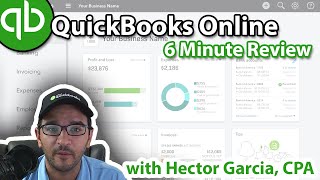 QuickBooks Online in 6 Minutes Review amp Tutorial [upl. by Alled]