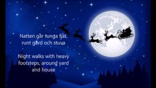 Natten går tunga fjät Sankta Lucia  ENGLISH TRANSLATION [upl. by Notnil]