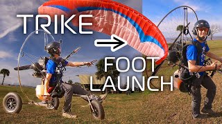 Paramotor Trike converts to Foot Launch In Seconds with the Atom 80 [upl. by Bywaters]