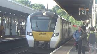 Thameslink 700150 rolling into Haywards Heath Station 24th July 2019 [upl. by Hudnut189]