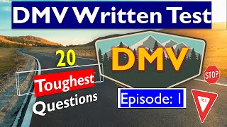 California DMV Written Test 2024  20 Toughest Questions Unveiled [upl. by Rehtaef]