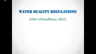 Water Quality Regulations [upl. by Dina]